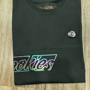 Cookies Black T-Shirt with Holographic Logo